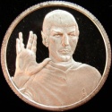 Star Trek 'Spock' One Ounce Silver Round
